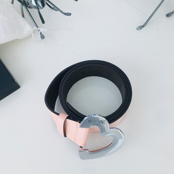MOSCHINO JEANS BELT PINK PATENT LEATHER WOMEN SIZE-100 main image 5